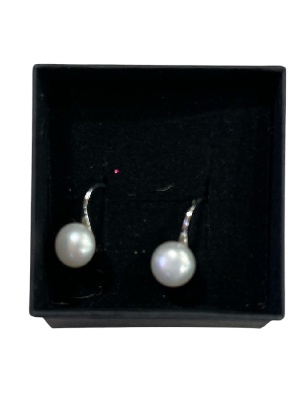 Genuine Pearl Earrings 925 silver - Picture 1 of 1